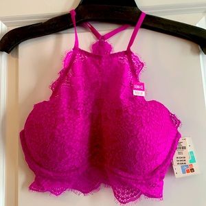 New Hot Pink Halter Bra
